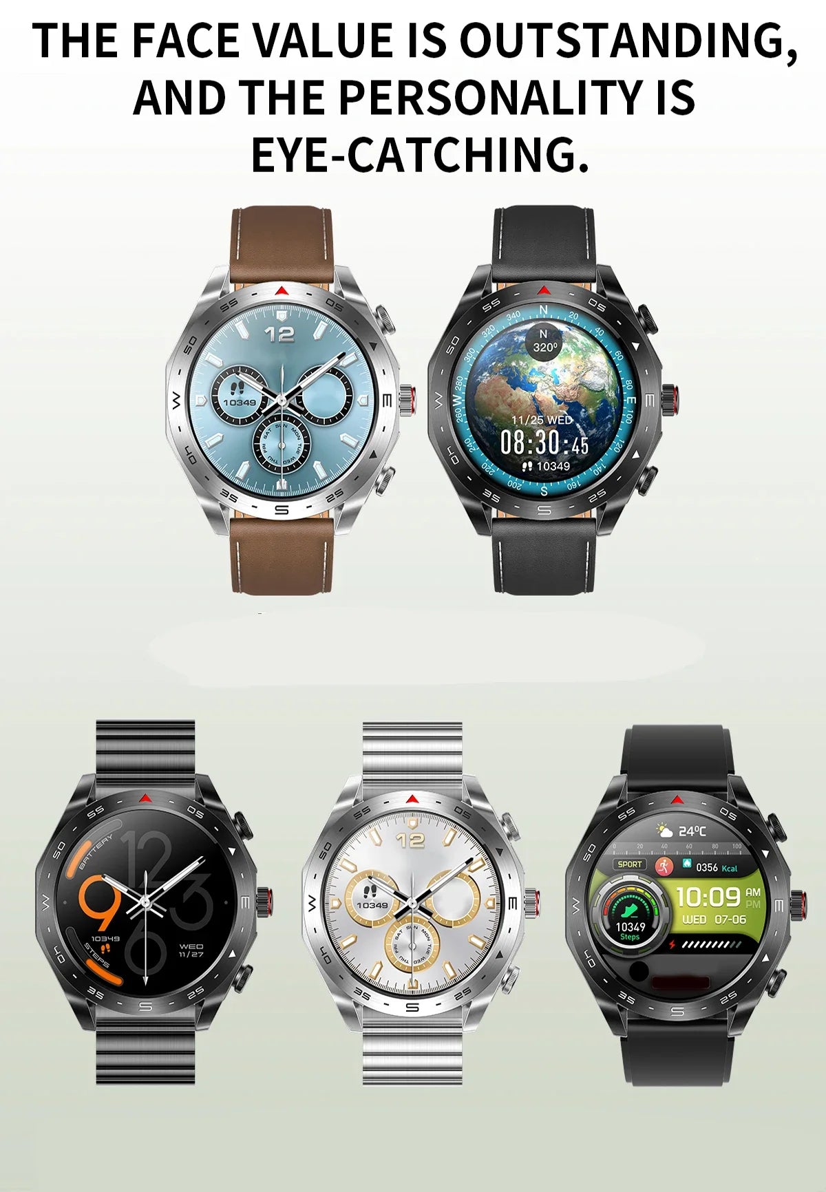 Smartwatch with Built-in TWS Earbuds