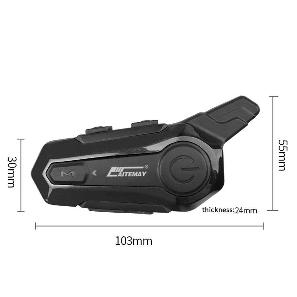 Bluetooth Motorcycle Helmet Intercom V5.3 1000M