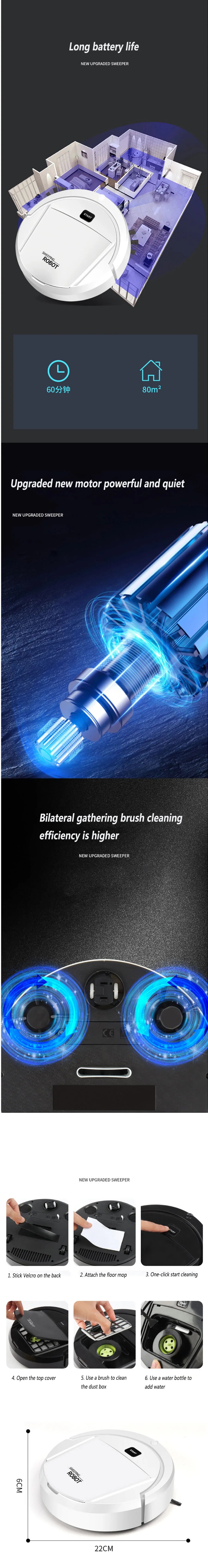 Smart Robot Vacuum Cleaner Dry & Wet Cleaning