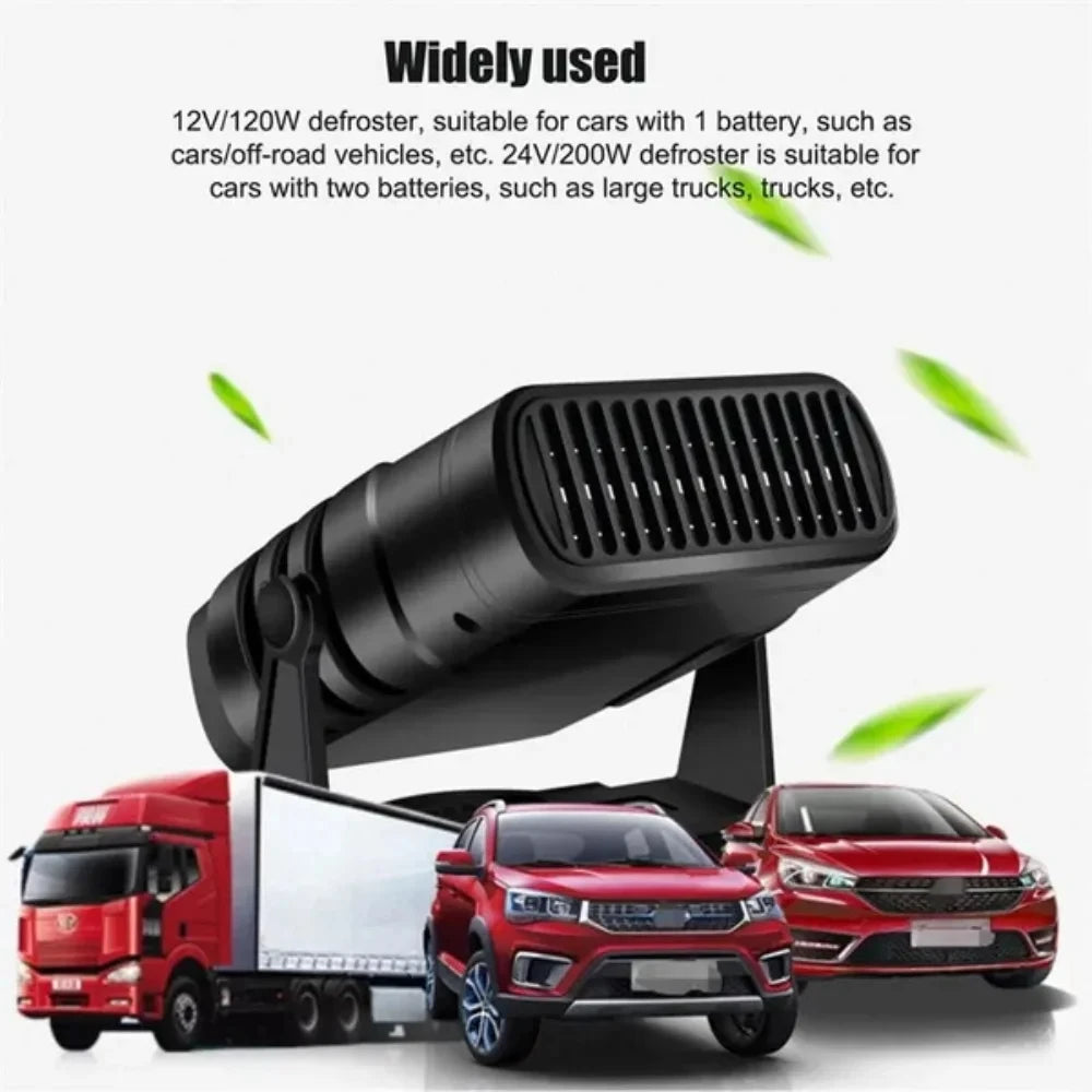 12V/24V Portable Car Heater Defroster Fan