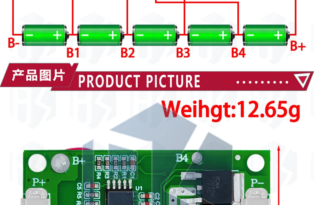 5S 21V 20A Li-Ion Battery Protection Board