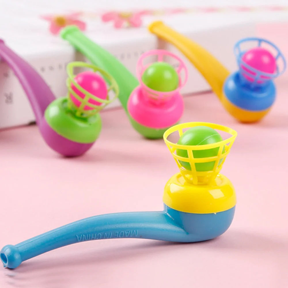 3pcs Plastic Pipe Blowing Ball Kids Toys Set