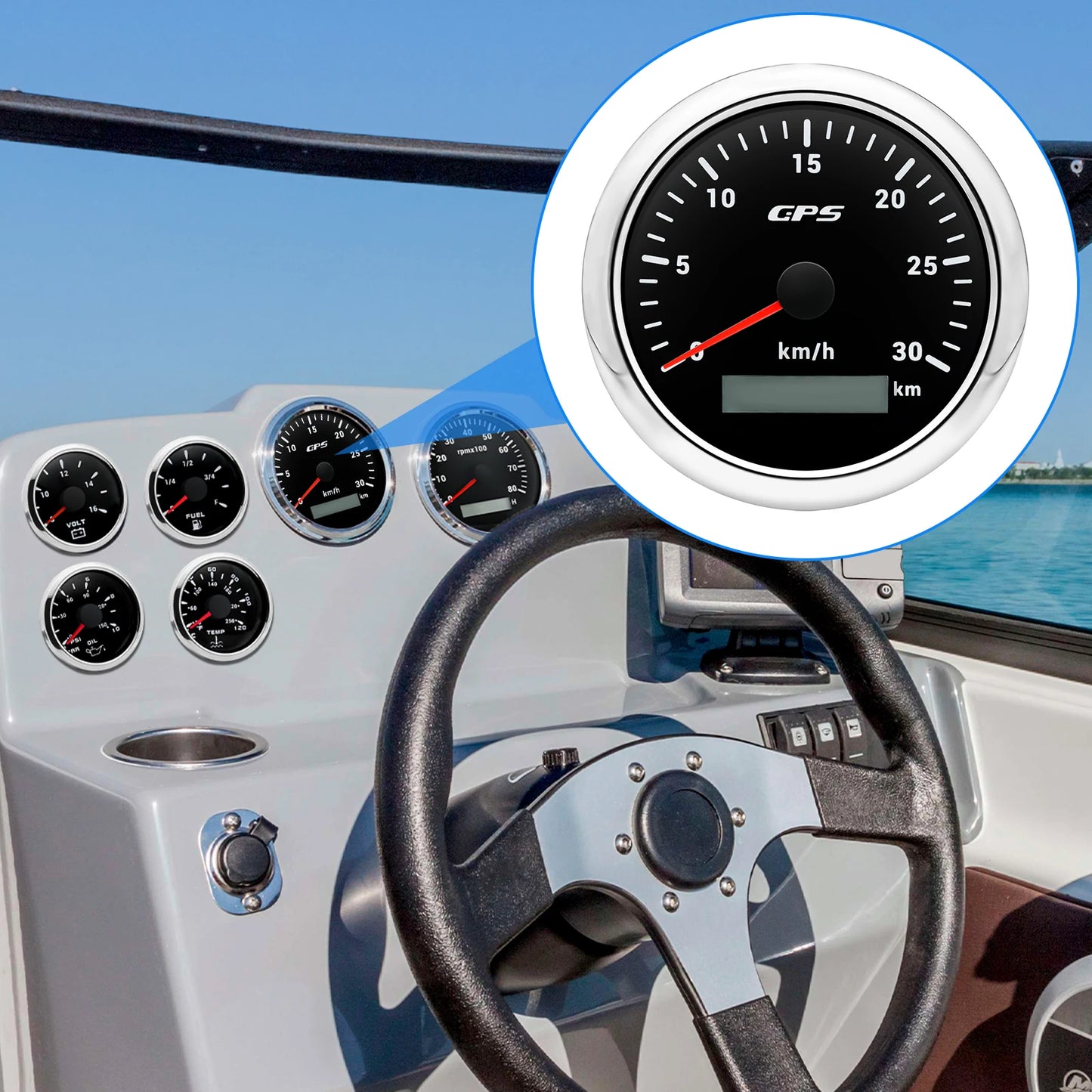 GPS Speedometer Gauge – Accurate Speed for Any Ride!