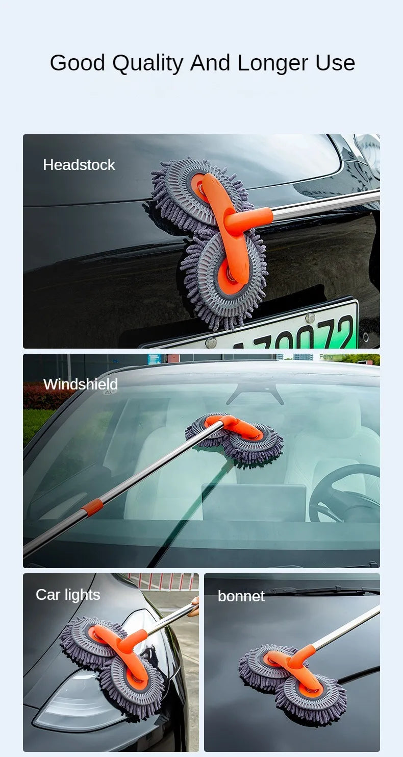 Telescopic Double-Head Car Wash Mop