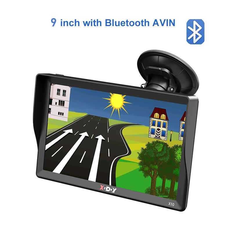 Navigate with precision using the XGODY X10 9" GPS!