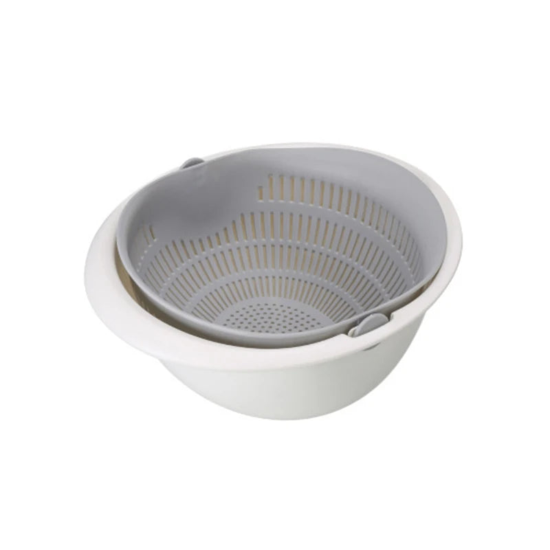 Kitchen Fruit Tray – Double Layer Removable Draining Basket
