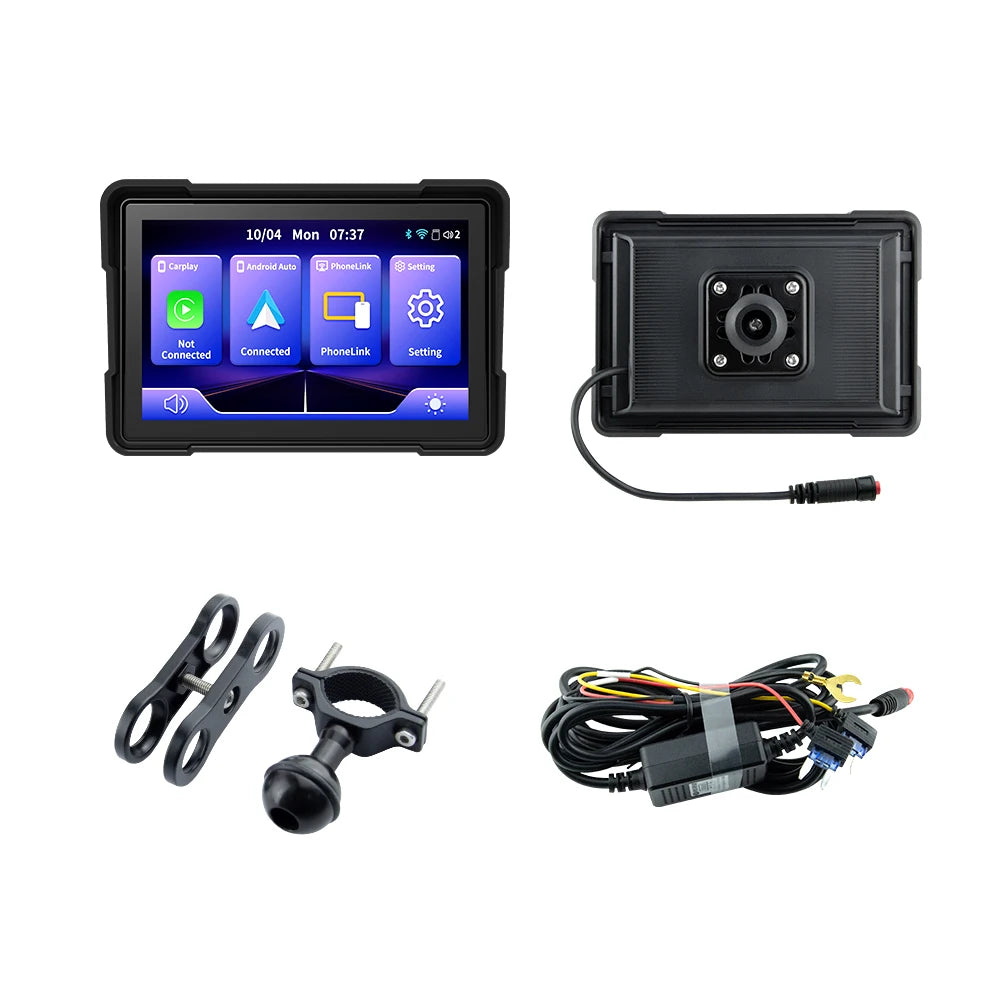 EKIY 5″ Wireless CarPlay & Android Auto GPS Display