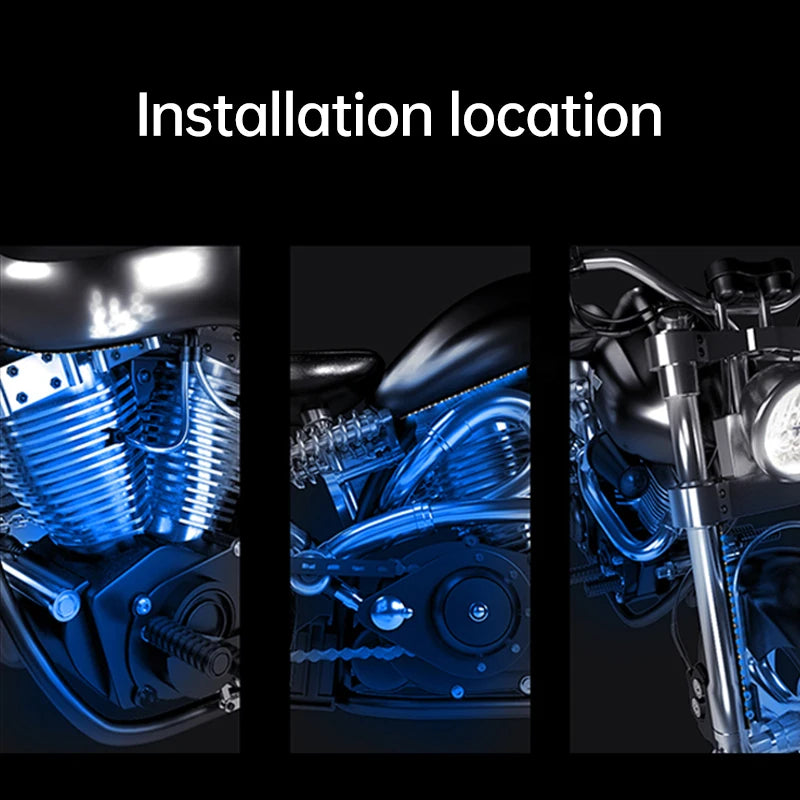LED Motorcycle Car Ambient Light Strip Kit