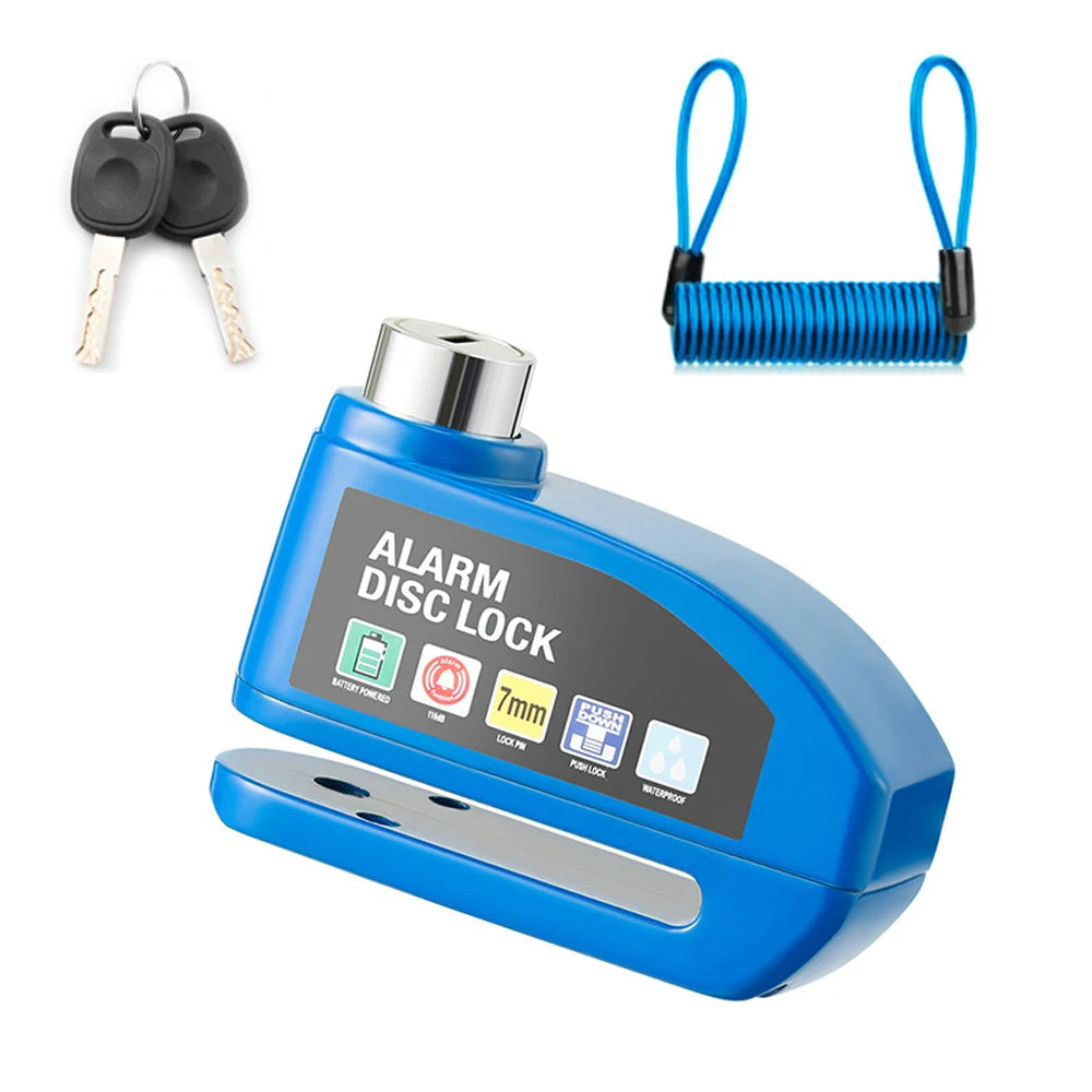 120dB Waterproof Motorcycle Disc Brake Alarm Lock