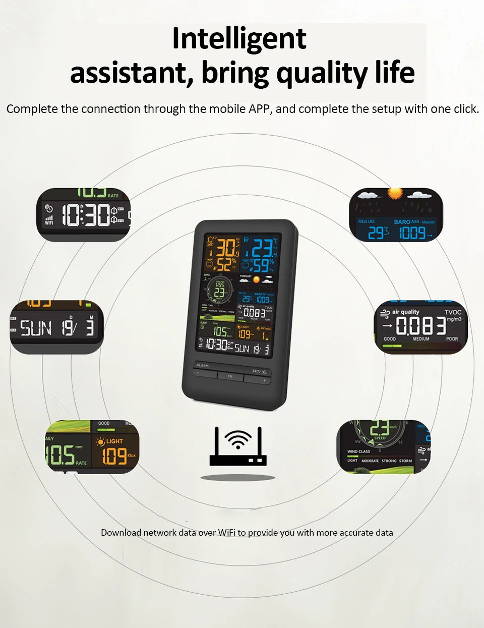 Smart WiFi Weather Station with Air Quality Monitor