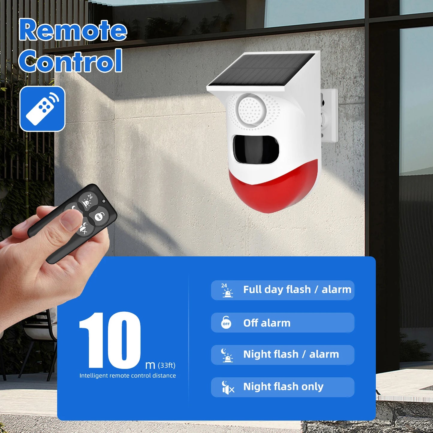 Solar WiFi Outdoor Security Alarm Sensor