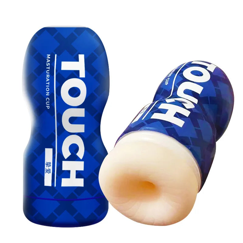 Transparent Male Masturbator Cup with Soft Vagina