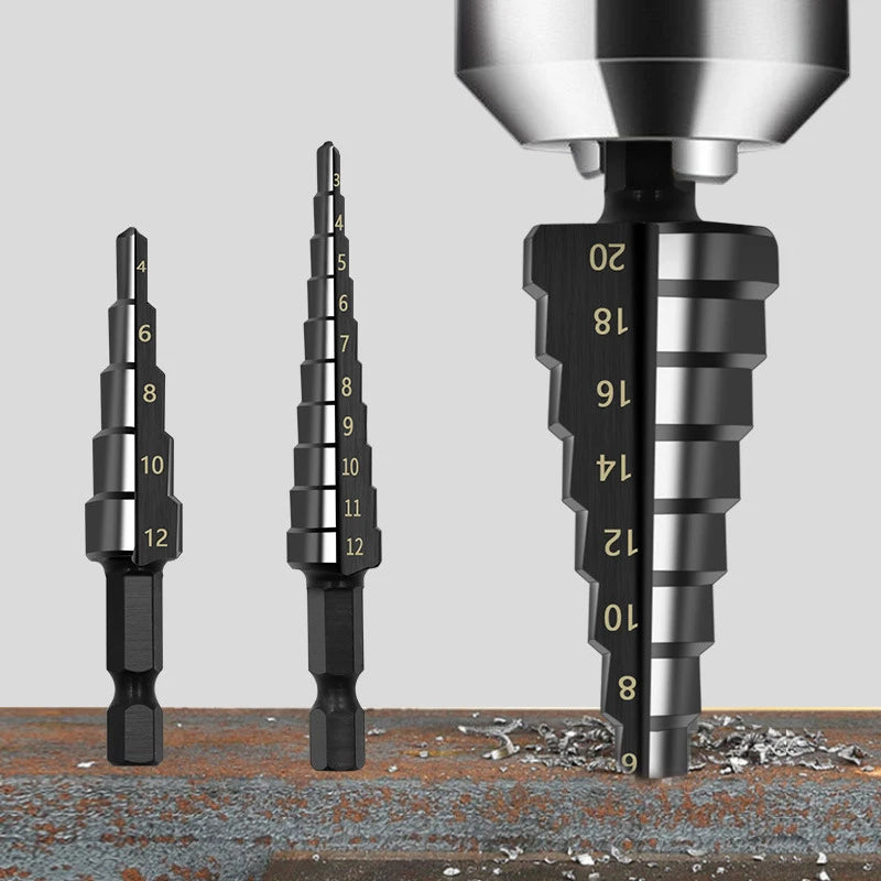 Hexagonal shank straight groove.