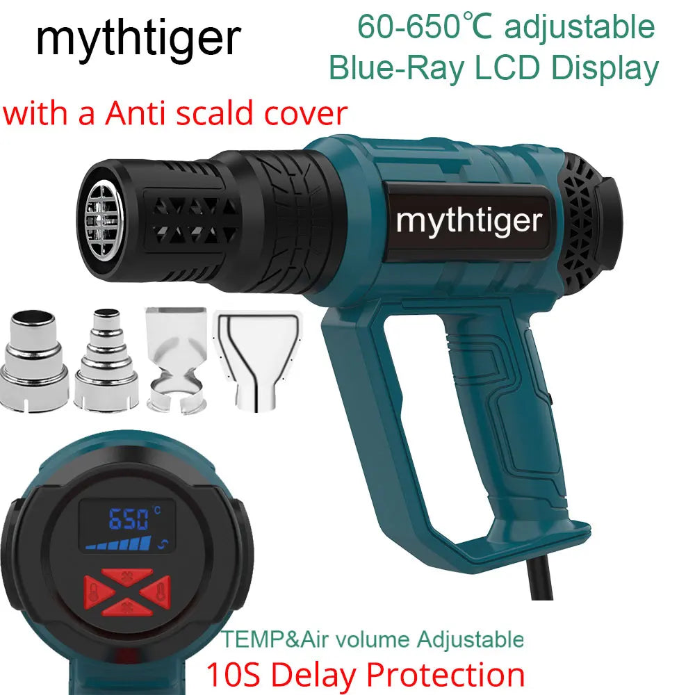 2000W Industrial Electric Hot Air Gun Digital