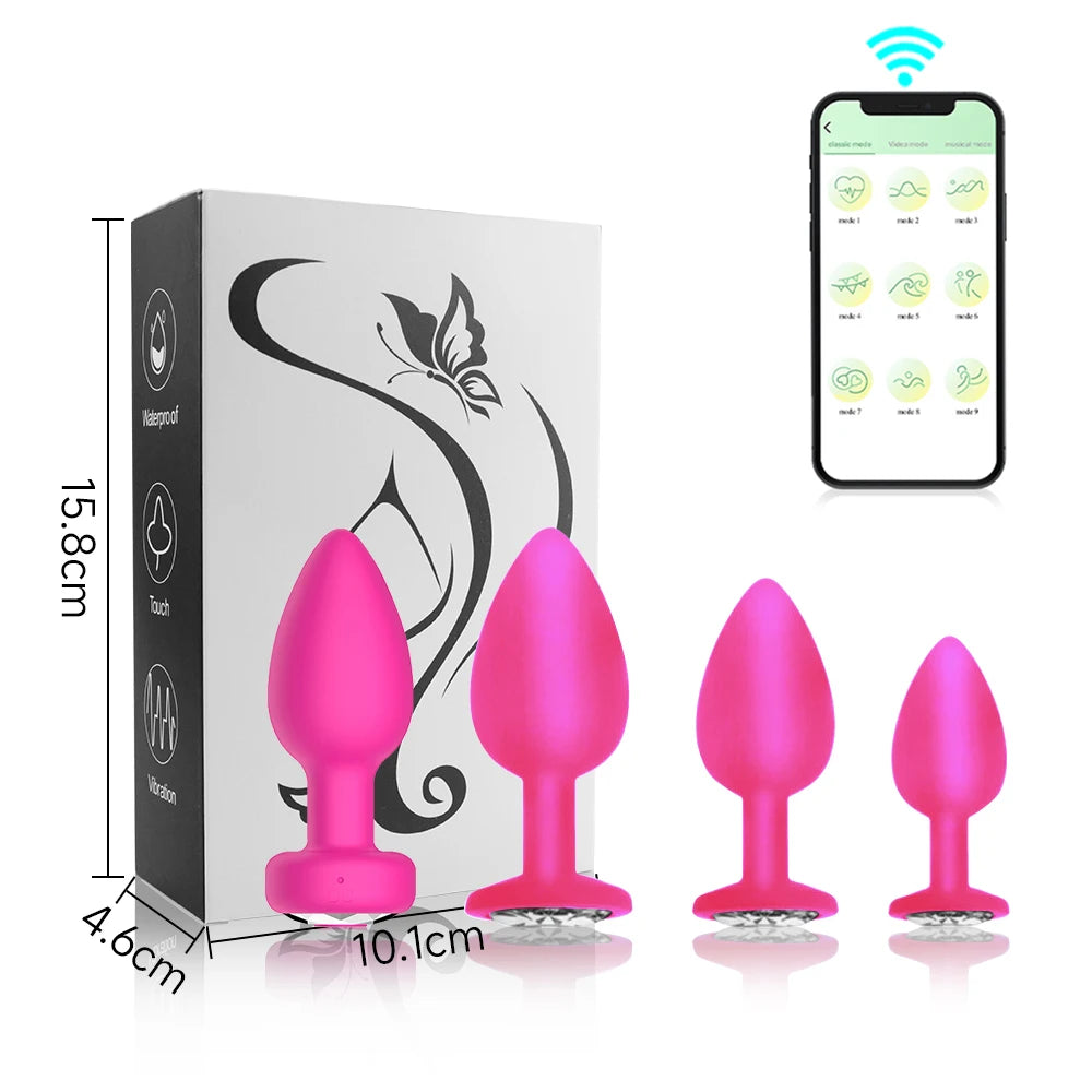 Bluetooth Remote Anal Vibrator with APP