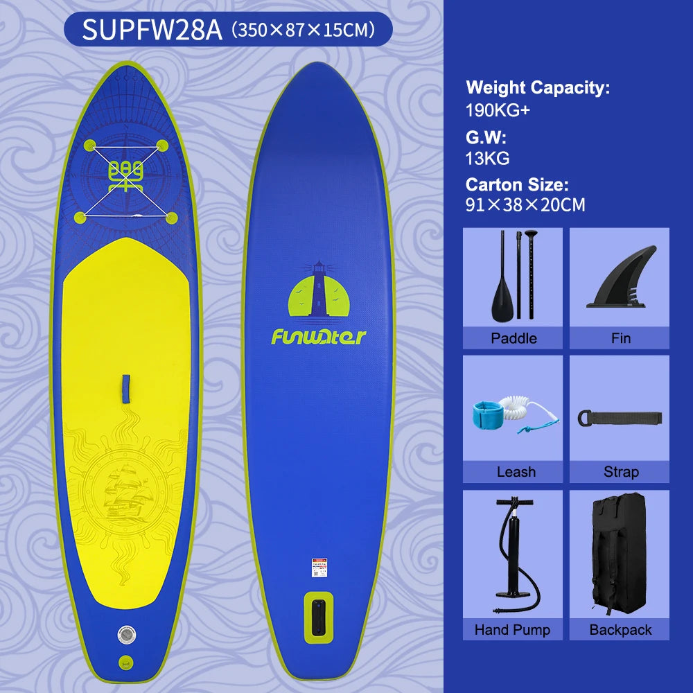 Feath-R-Lite 11'6" Koi Inflatable SUP Board Set