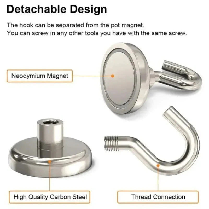 10PCS Strong Magnetic Hooks for Storage