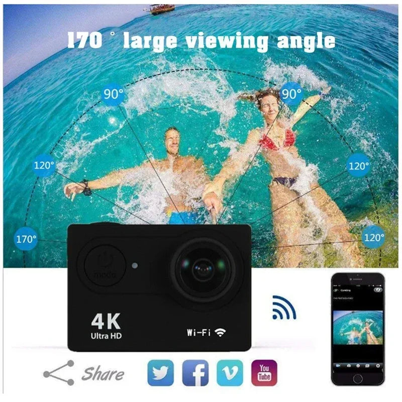 Record every adventure with this 4K action camera!