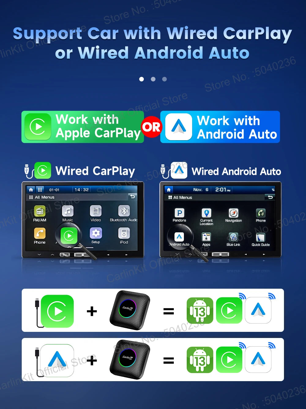 2025 CarlinKit AI Box – Wireless CarPlay with Android 13 Power!