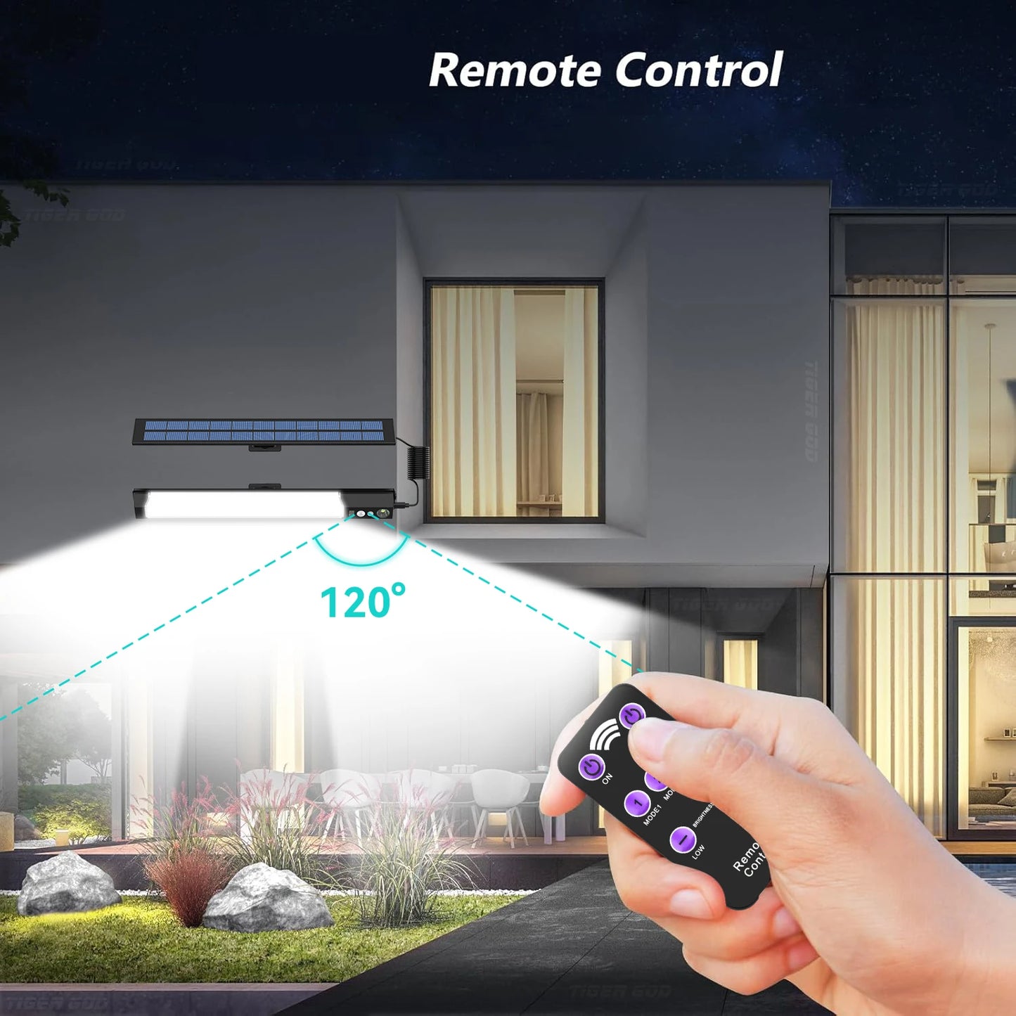 Smart Solar Sensor Wall Sconce LED Light