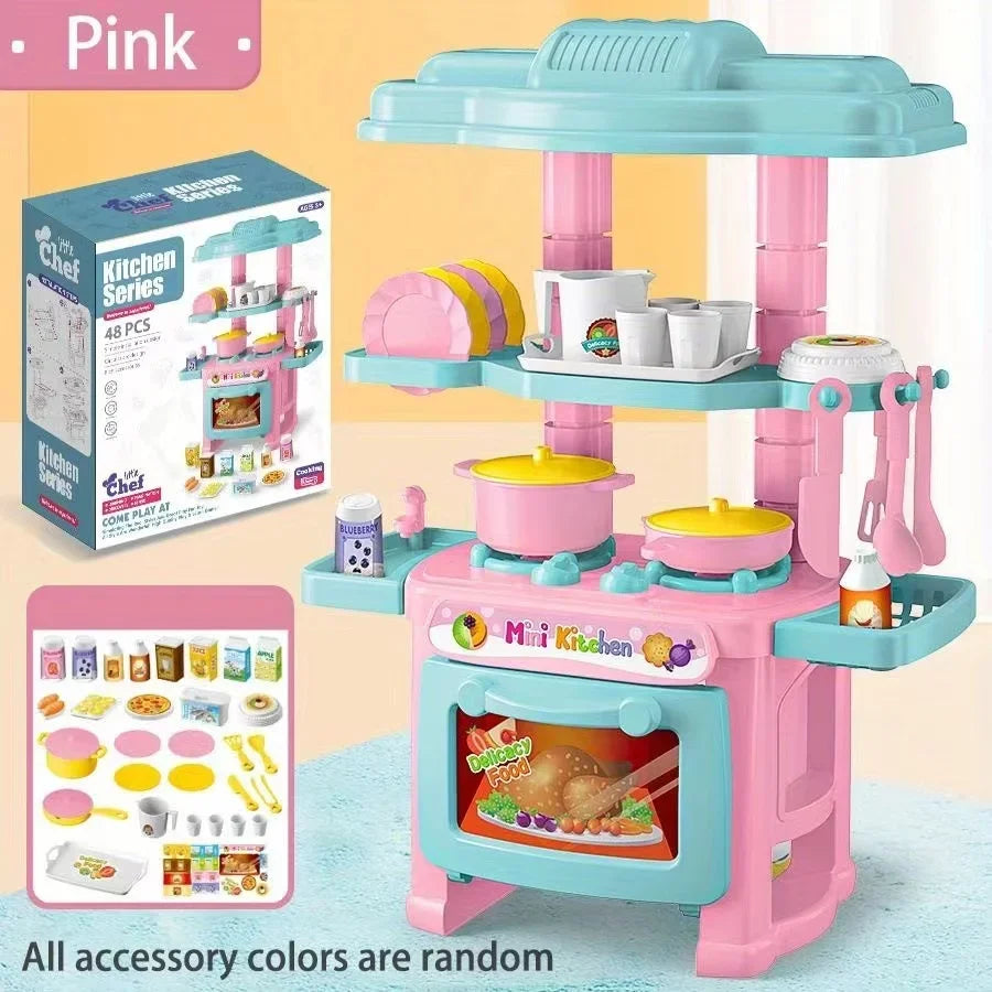 Mini Kitchen Playset for Kids Cooking Fun