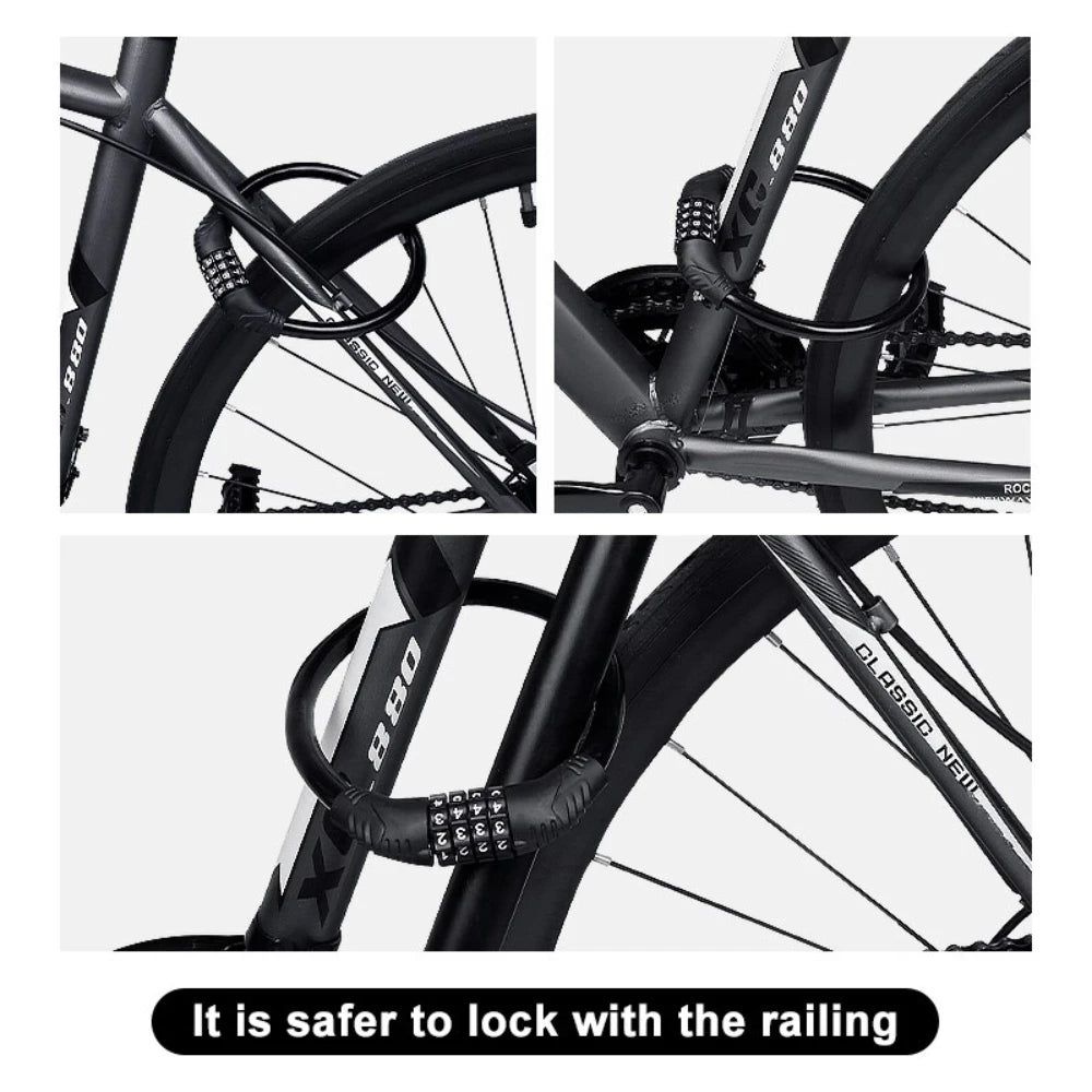 Portable 4-Digit Code Lock for Bike & Motorcycle