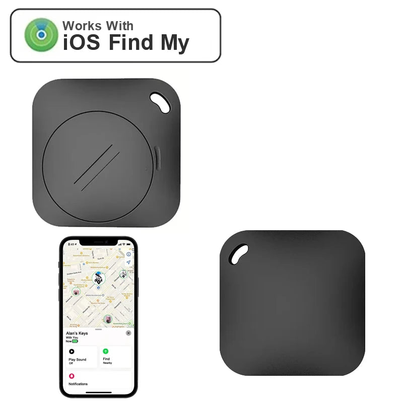 Anti Loss GPS Tracker MINI Black Square Locator For Mobile
