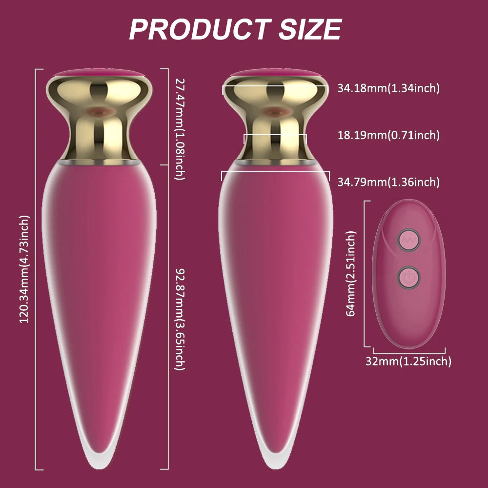 Wireless Remote Anal Vibrator for Men & Women