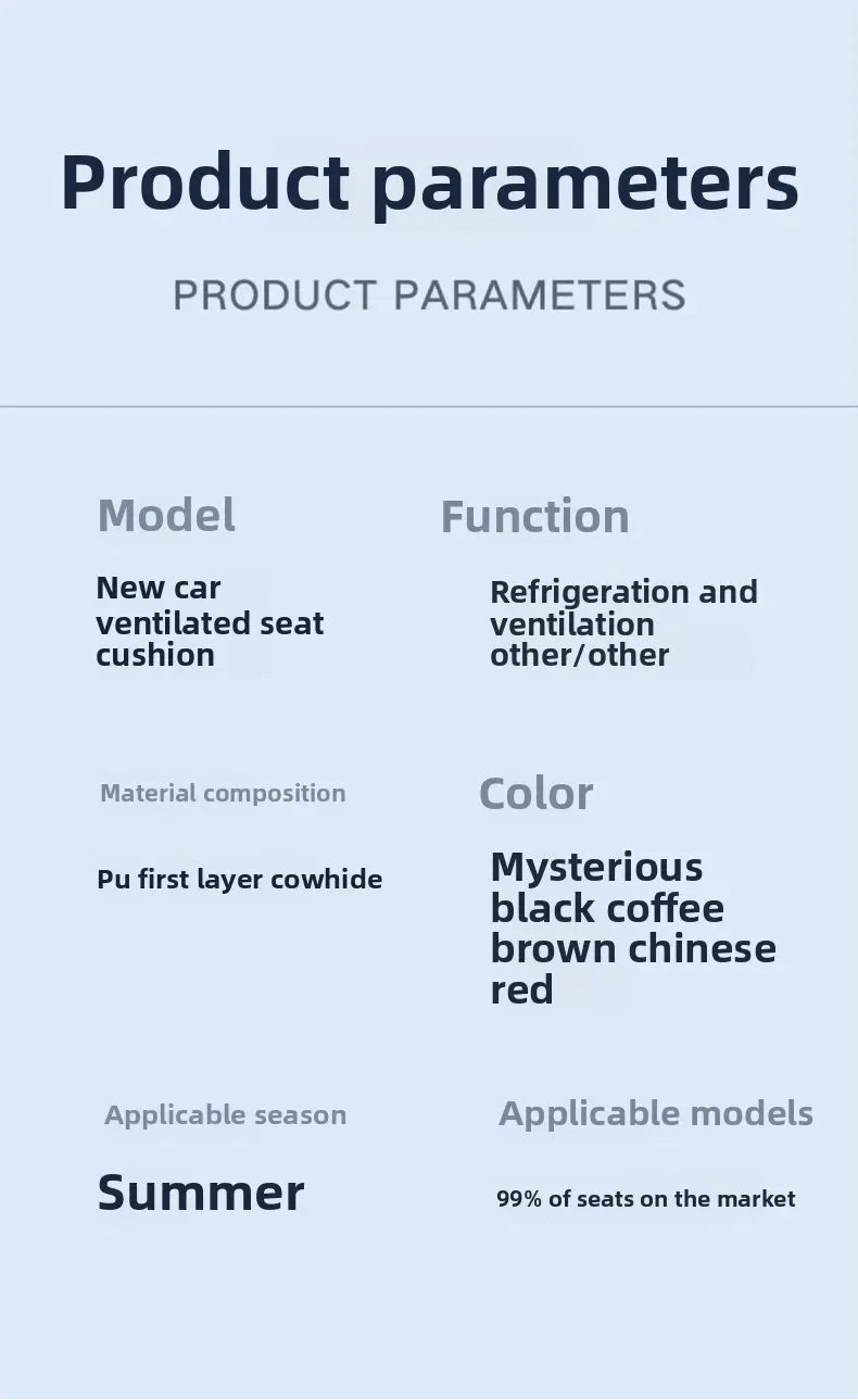Cool Ventilated Car Seat Cushion – Summer Relief