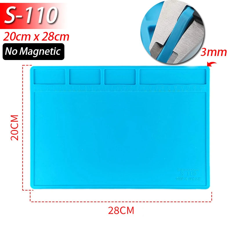 Silicone Soldering Mat – Heat-Proof, Static-Safe, Repair-Ready!