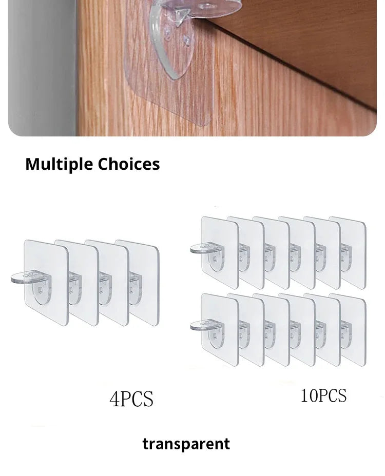Wardrobe Divider Brackets Non-Marking Anti-Slip Support