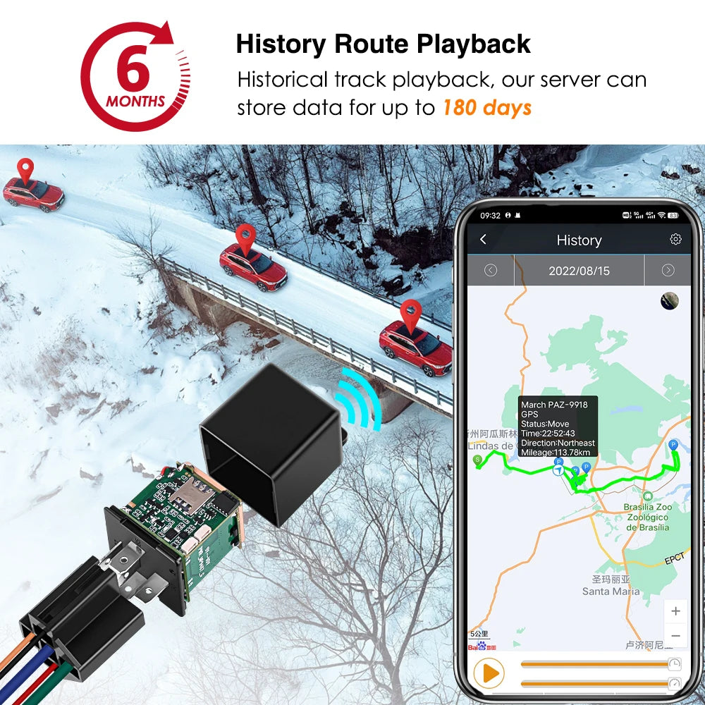 Protect your vehicle with 4G Relay GPS Tracker & Alarm!