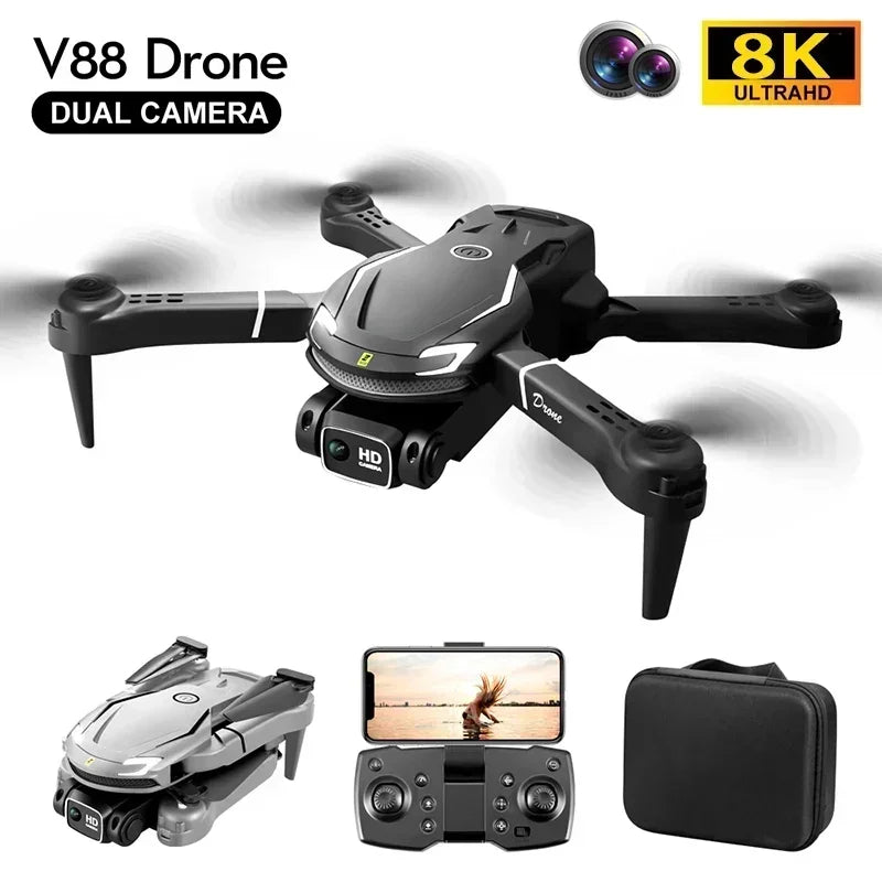 Capture stunning aerials with the V88 8K GPS drone!