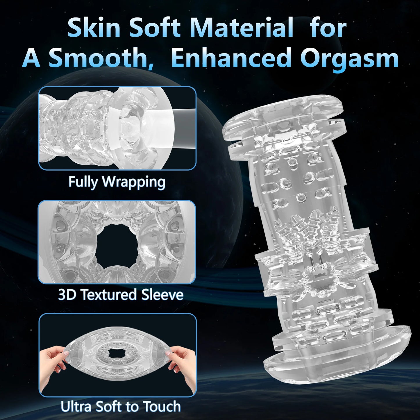 Foldable Male Masturbator with Vibration