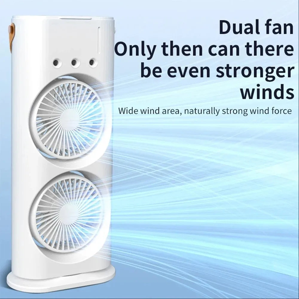 3-in-1 Mini Air Cooler with LED Light