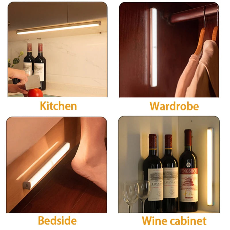 Wireless LED Motion Sensor Night Light Rechargeable