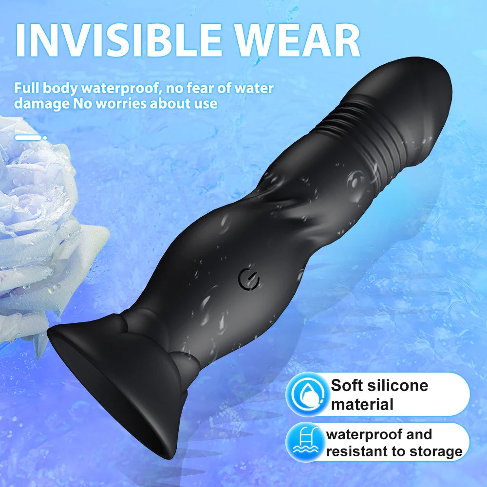 Thrusting Bluetooth Prostate Massager with Suction Base