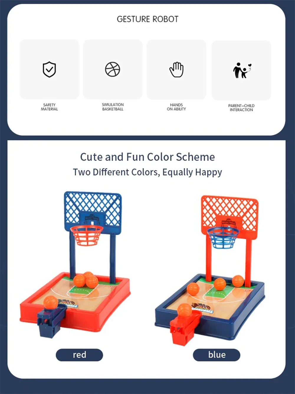 Mini Desktop Basketball Game Set – Portable Fun