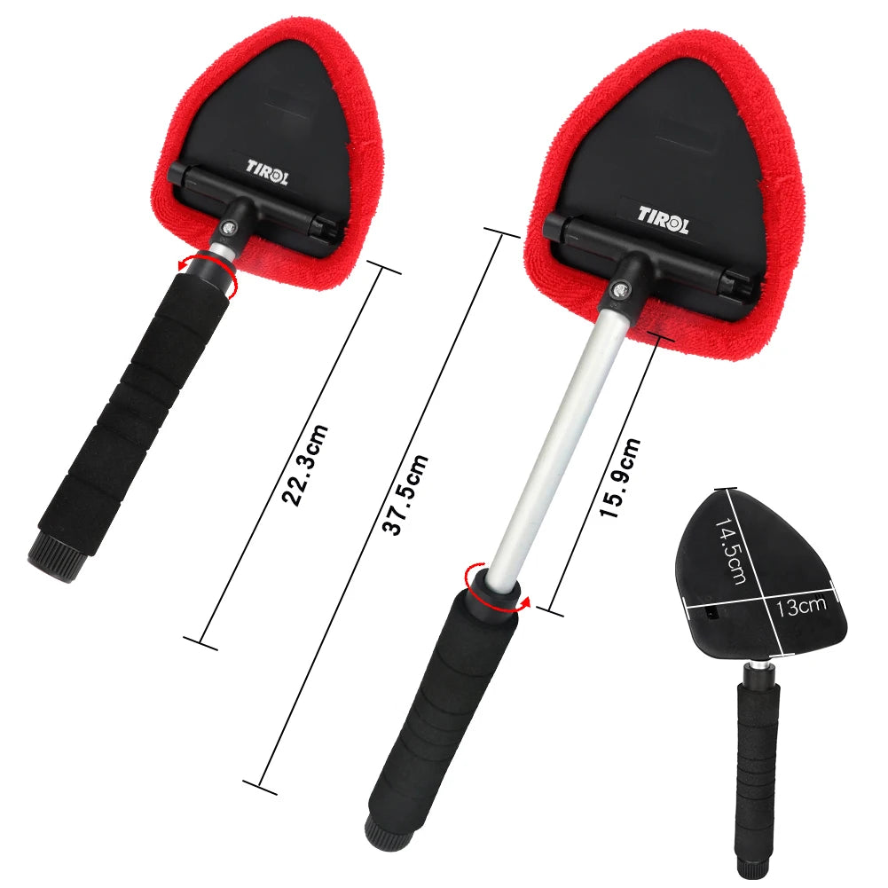 180° Telescopic Car Wash Brush – Long Handle Window Cleaner