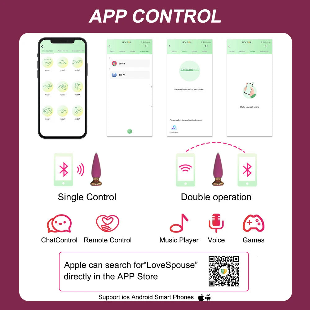 Wireless Remote Anal Vibrator for Men & Women