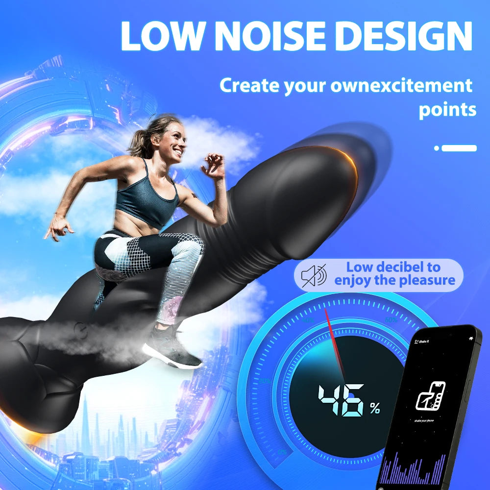 Thrusting Bluetooth Prostate Massager with Suction Base