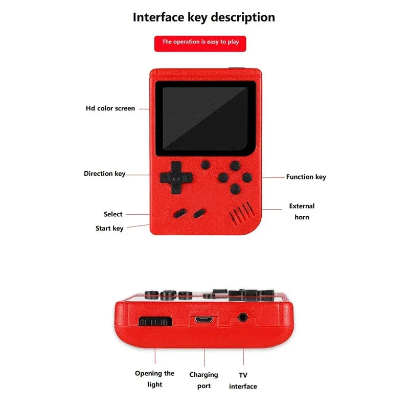 Retro Handheld Game Console – 400 Classic Games & TV Connection!
