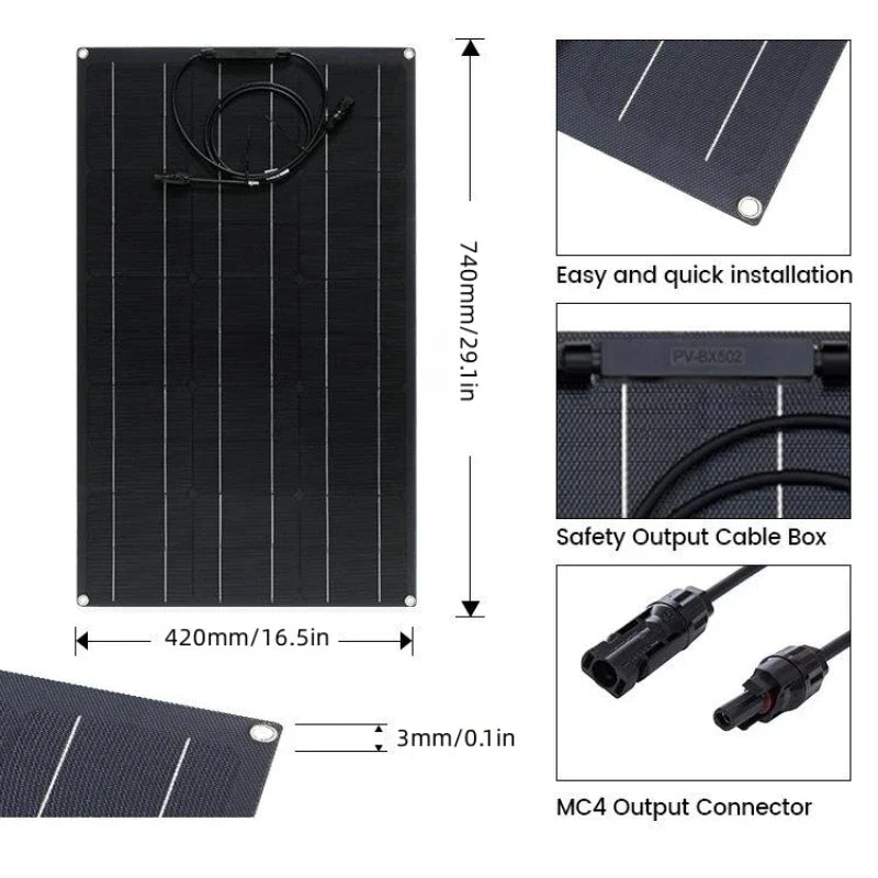 Super Power Solar Panel Kits 500W-2000W for RV & Camping