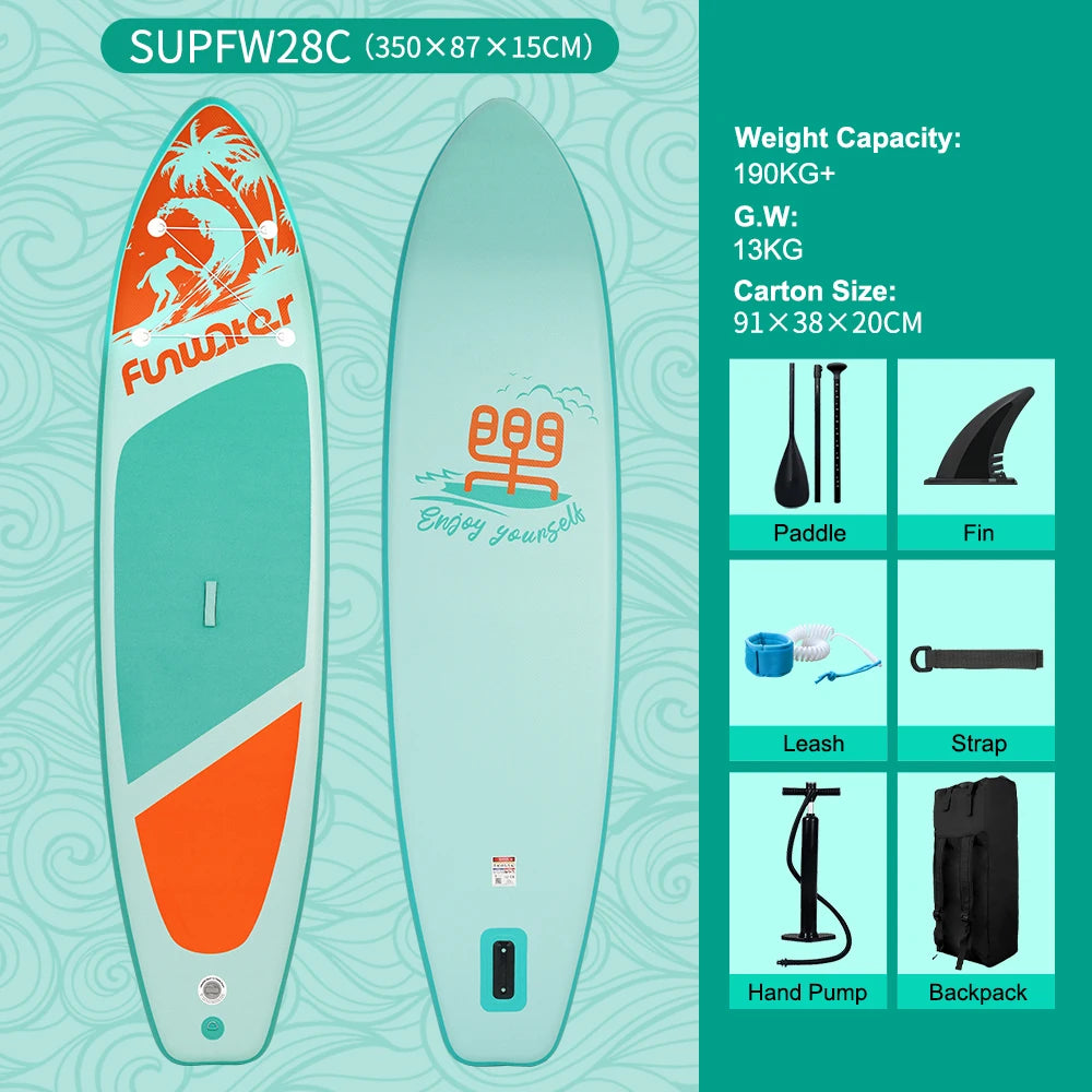 Feath-R-lite 11'6" Dragon Inflatable SUP Board Set