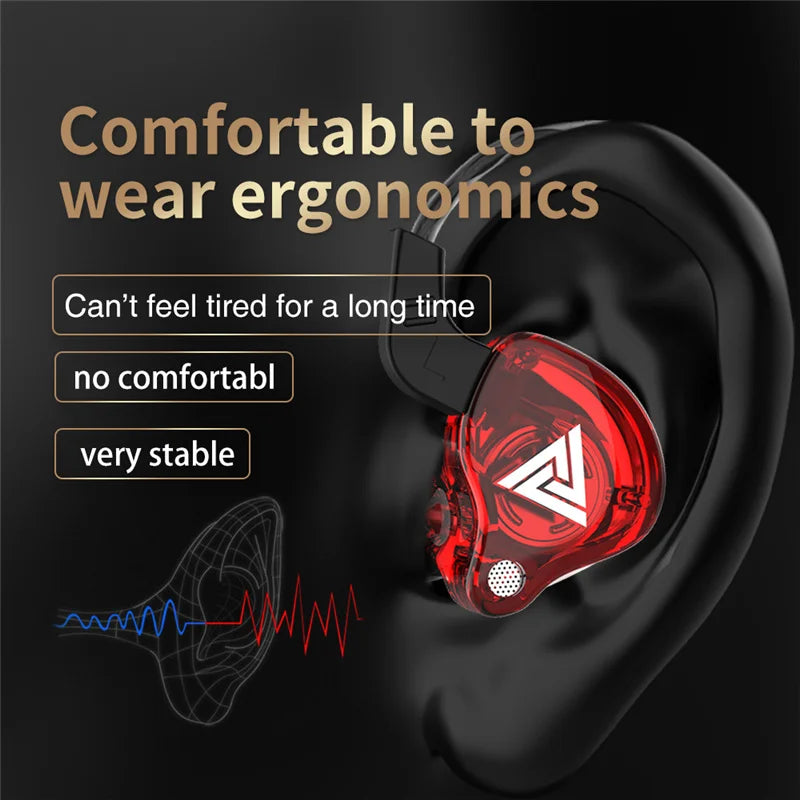 QKZ AK6 HiFi Wired Earphones with Mic