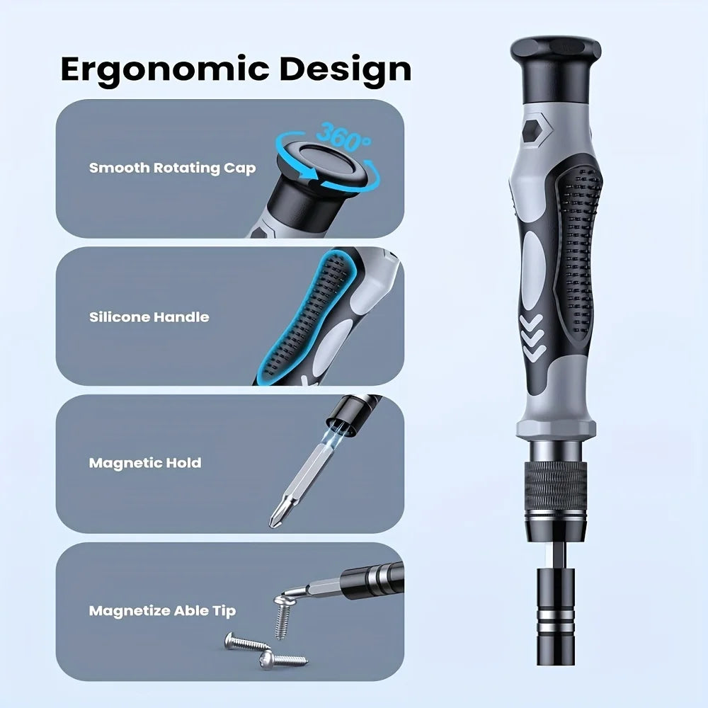 115-Piece Precision Screwdriver Set for Electronics Repair