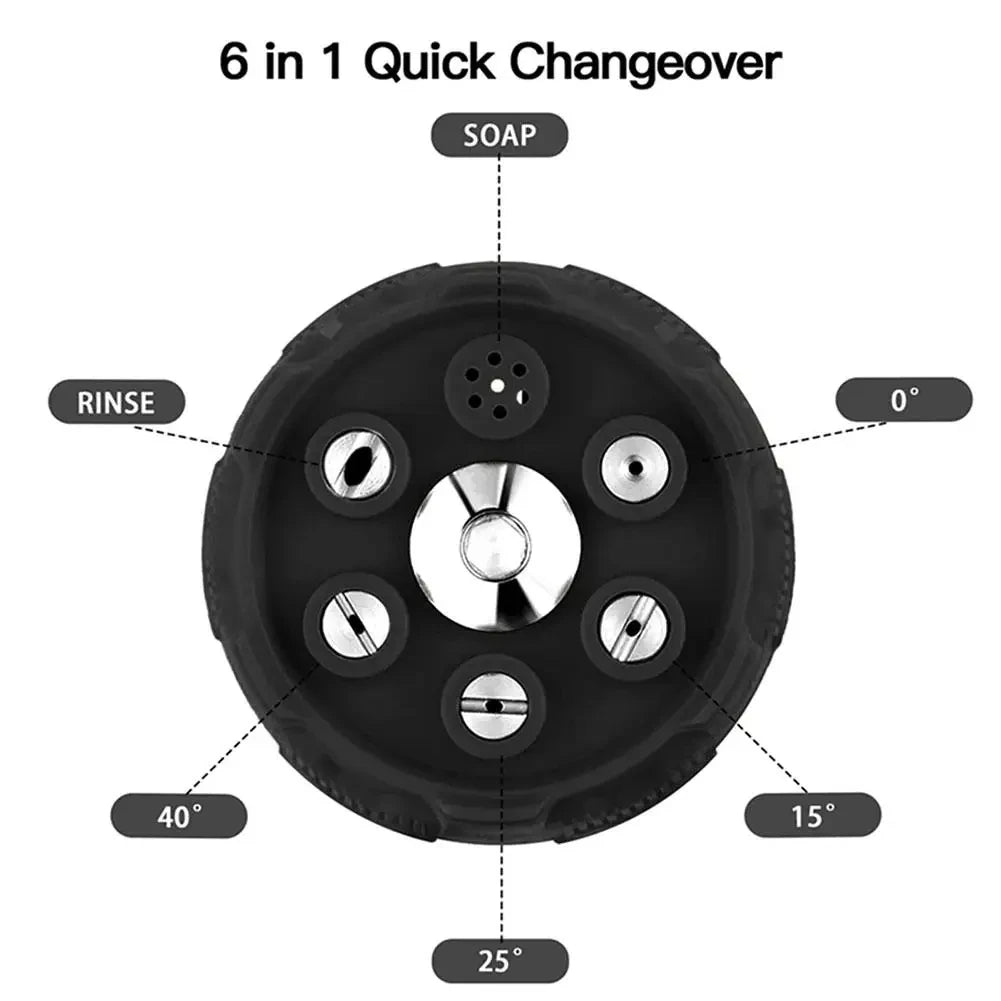 Universal 6-in-1 Power Washer Nozzle Tip