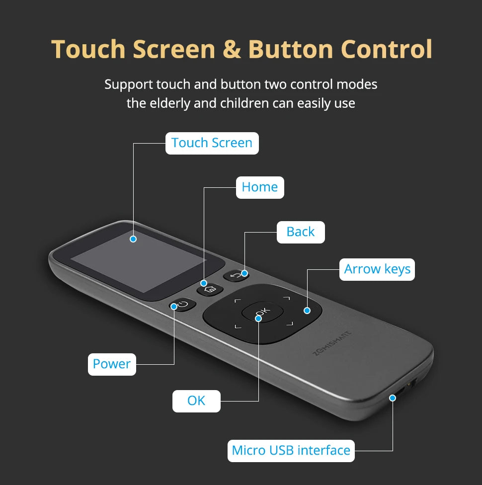 Zemismart WiFi IR Remote with Touch Screen