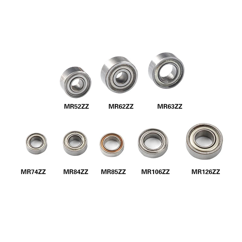 10PCS Mini Skateboard Bearings Assorted Sizes - Clickilix