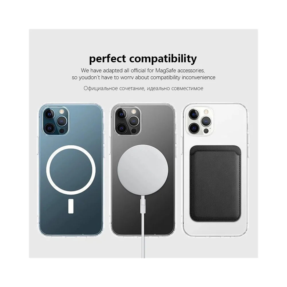 Clear Magnetic MagSafe Case for iPhone